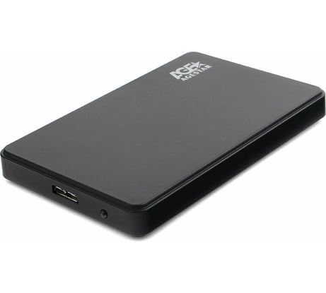Внешний корпус AgeStar USB 3.0 2.5" SATAIII HDD/SSD, пластик, чёрный. UASP, 3UB2P2 (BLACK)