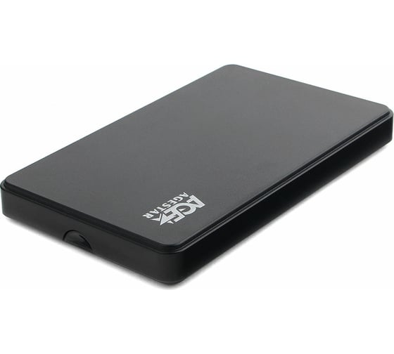 Внешний корпус AgeStar USB 3.0 2.5" SATAIII HDD/SSD, пластик, чёрный. UASP, 3UB2P2 (BLACK)