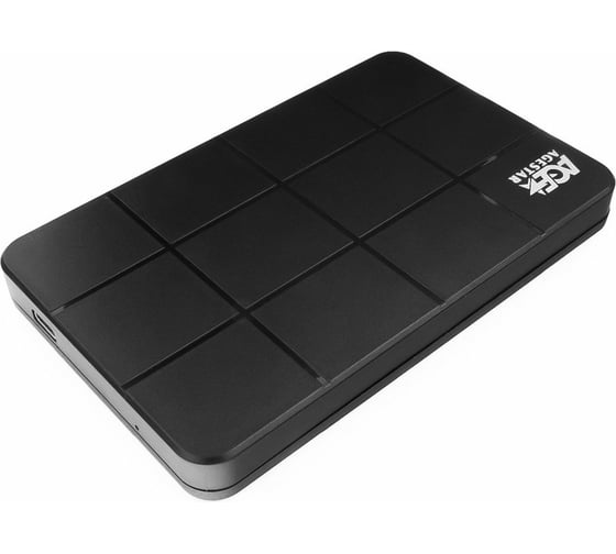 Внешний корпус AgeStar USB 3.0 2.5" SATAIII HDD/SSD, пластик, чёрный, каб USB3.0 A-type-С, 3UB2P1C (BLACK)