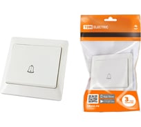 Кнопка для звонка TDM ELECTRIC белая Ильмень SQ1823-0007