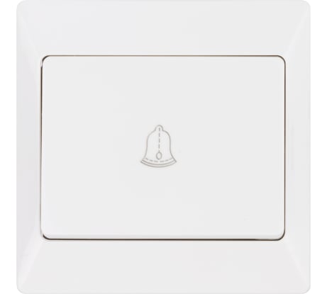 Кнопка для звонка TDM ELECTRIC белая Ильмень SQ1823-0007
