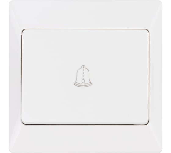 Кнопка для звонка TDM ELECTRIC белая Ильмень SQ1823-0007