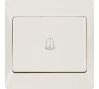 Кнопка для звонка TDM ELECTRIC слоновая кость серия "Ильмень" SQ1823-0107