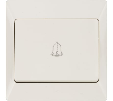 Кнопка для звонка TDM ELECTRIC слоновая кость серия "Ильмень" SQ1823-0107