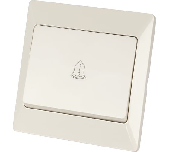 Кнопка для звонка TDM ELECTRIC слоновая кость Ильмень SQ1823-0107