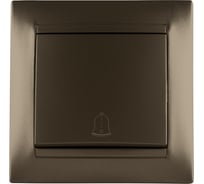 Кнопка звонковая 6А TDM ELECTRIC бронза серия "Лама" SQ1815-0708