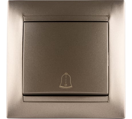 Кнопка звонковая 6А TDM ELECTRIC бронза серия "Лама" SQ1815-0708