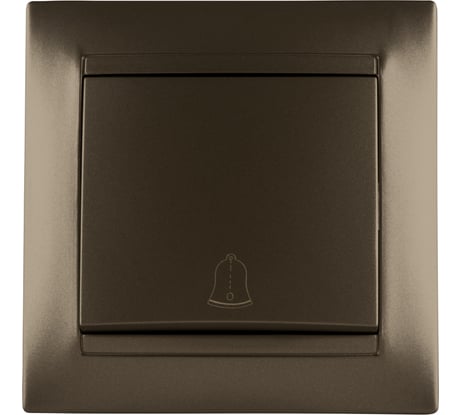 Кнопка звонковая 6А TDM ELECTRIC бронза серия "Лама" SQ1815-0708
