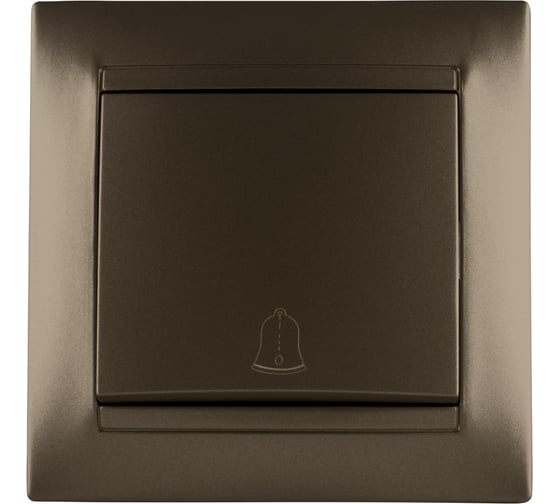 Кнопка звонковая 6А TDM ELECTRIC бронза серия "Лама" SQ1815-0708