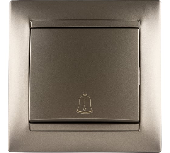 Звонковая кнопка TDM ELECTRIC 6А бронза Лама SQ1815-0708