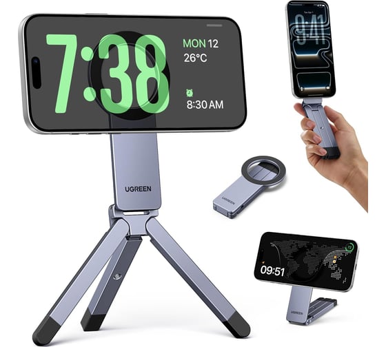 Подставка для телефона и планшета UGREEN LP962 Magnetic Phone And Tablet Tripod Stand. Цвет: серый 75509_