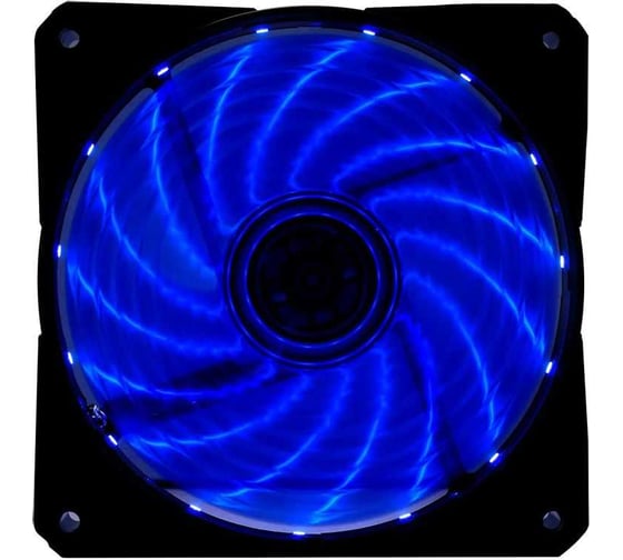 Вентилятор Digma 120х120x25, черный, 3-pin 4-pin (Molex) Ret DFAN-LED-BLUE RGB 1867633