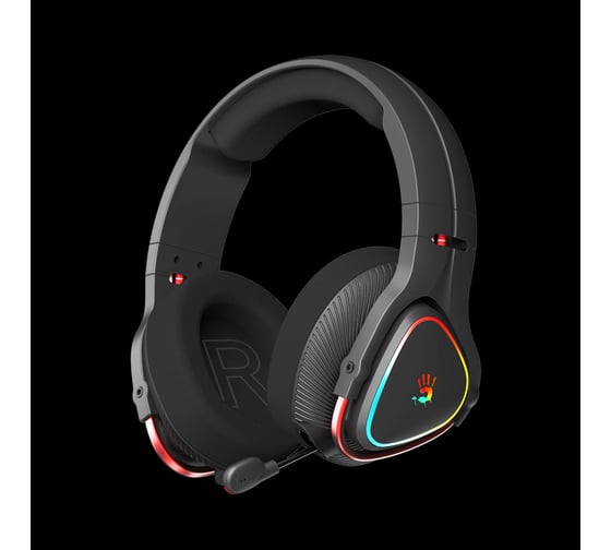 Наушники с микрофоном A4Tech Bloody MR710 черный 1.5м мониторные BT/Radio (MR710 BLACK) 1624586