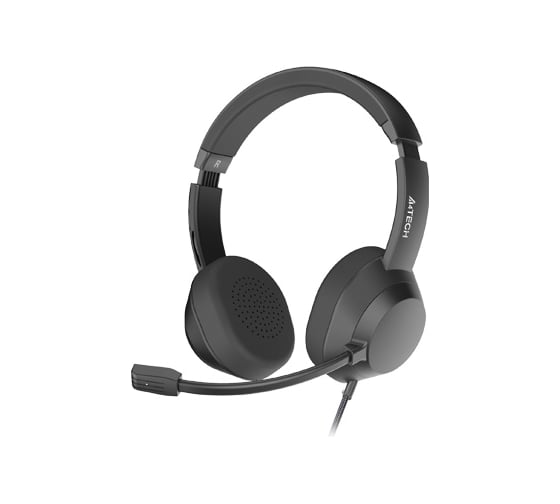 Наушники с микрофоном A4Tech Fstyler FH150U черный 2м накладные USB (FH150U BLACK) 2004917
