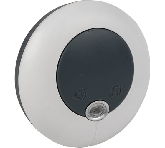 Беспроводной звонок EKF в розетку Powerself 230В, бел.-сер. 51 мелод. с индик. 4 ур. DBS-003