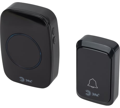 Дверной звонок ЭРА C88 беспроводной, черный, 36 мелодий Б0054087