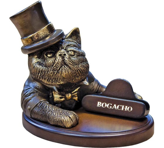Подставка под телефон BOGACHO Чеширский кот бронзового цвета 23066/бронзовый 1