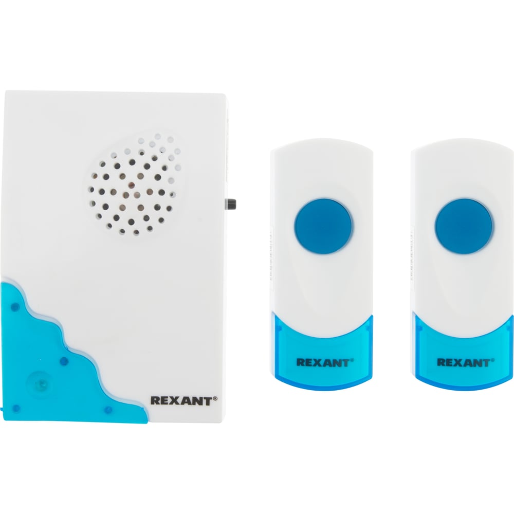 Беспроводной дверной звонок REXANT RX-4 с двумя кнопками вызова IP44 ...