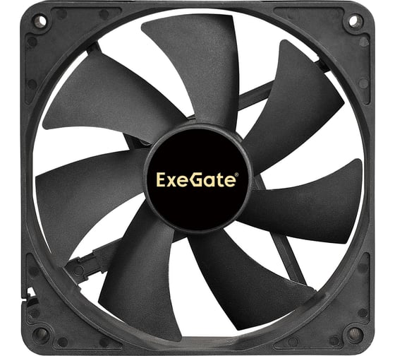 Вентилятор ExeGate EX14025B4P-PWM 140x140x25 мм, двойной шарикоподшипник, 4pin, PWM, 28dBA 288929