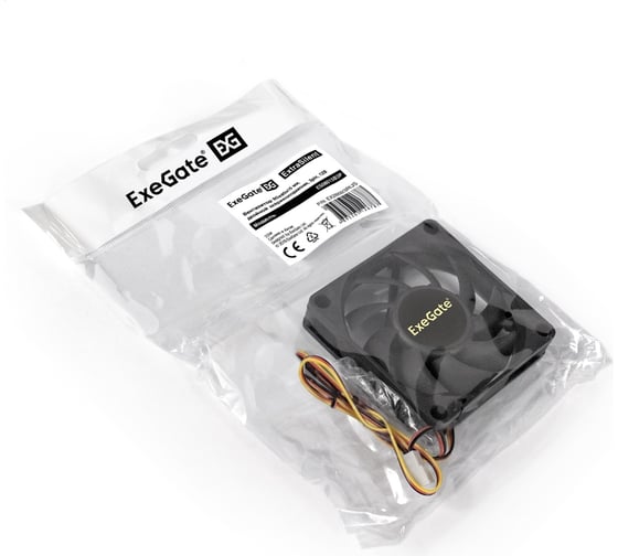 Вентилятор ExeGate ExtraSilent ES08015B3P 80x80x15 мм, 2-Ball двойной шарикоподшипник, 3pin 288923