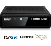DVB-T2 ресивер bbk SMP025HDT2 черный ЦБ-00001275