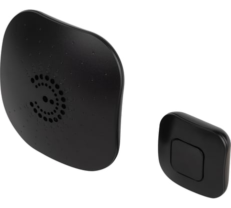 Беспроводной дверной звонок ЭРА BIONIC Black черный, 6 мелодий Б0054779