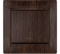 Кнопка звонковая TDM ELECTRIC 6А венге серии "Лама" SQ1815-0408