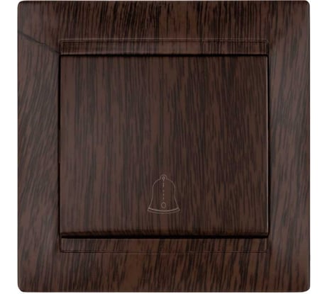 Кнопка звонковая TDM ELECTRIC 6А венге серии "Лама" SQ1815-0408