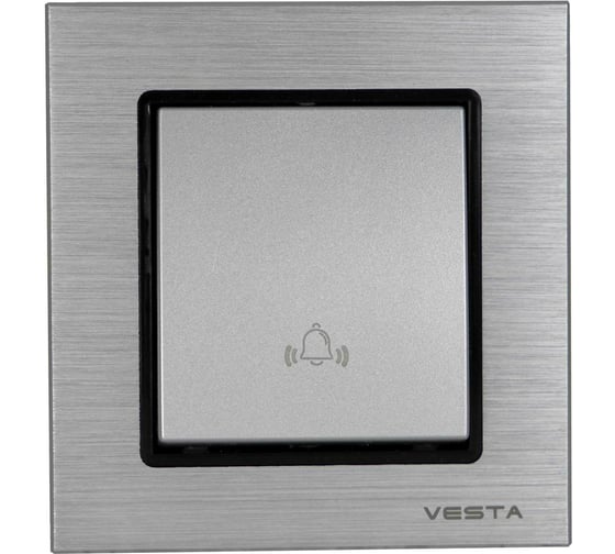 Выключатель звонка Vesta Electric Exclusive Silver Metallic FVK050308SER