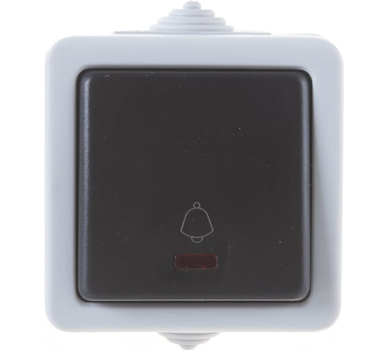 Кнопочный звонок с индикатором Volsten V01-43-Z12-S Marin Grey, 9448