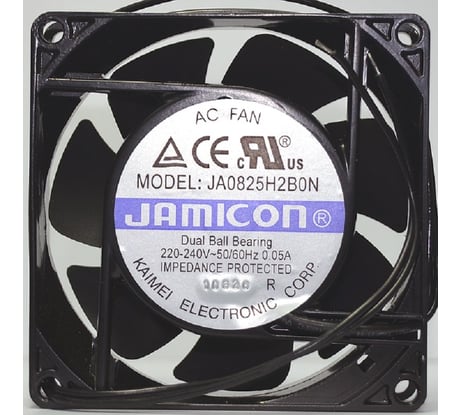 Вентилятор JAMICON JA0825H2B0N-L 80х80х25 230В С00036533
