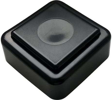 Кнопка звонка МОНОМАХ ВЗ квадрат черный/черный ВЗ1-01 черн./черн