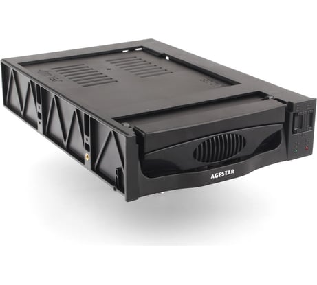 Mobile rack салазки AgeStar 3,5" SATA I/II/III, пластик, черный, SR3P-SW-1F (BLACK)