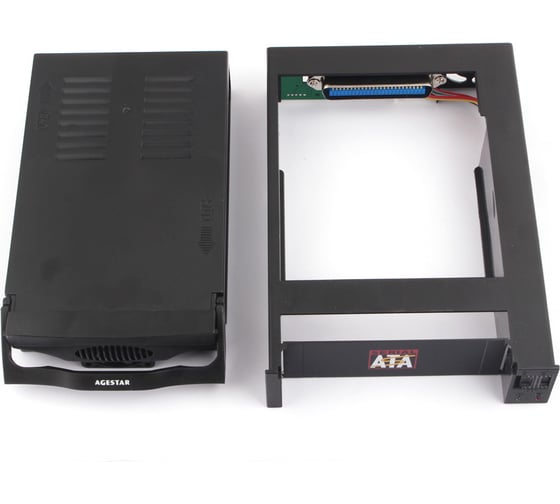 Mobile rack салазки AgeStar 3,5" SATA I/II/III, пластик, черный, SR3P-SW-1F (BLACK)