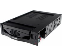 Mobile rack салазки AgeStar 3,5" SATA I/II/III, пластик, черный, SR3P-S-1F (BLACK)