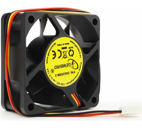 Вентилятор Gembird 60x60x25, втулка, 3 pin, провод 25 см, D6025SM-3
