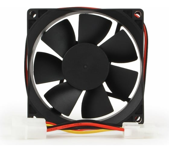 Вентилятор, 80x80x25, втулка, Molex F+Molex M, провод 30 см, Gembird FANCASE-4
