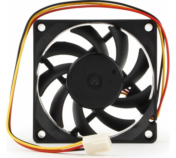 Вентилятор Gembird 70x70x15 втулка 3 pin провод 25 см D7015SM-3