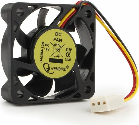 Вентилятор Gembird D40BM-12A 40x40x10 подшипник 3 pin провод 7 см D40BM-12A