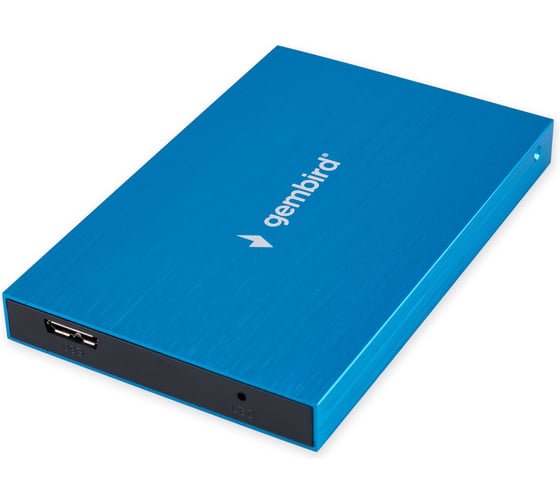 Внешний корпус Gembird 2.5 синий металлик, USB 3.0, SATA, алюминий EE2-U3S-56