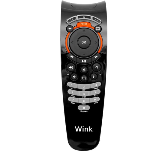 Пульт ДУ GWire для цифровых приставок, ресиверов Wink, цвет: черный, 97302
