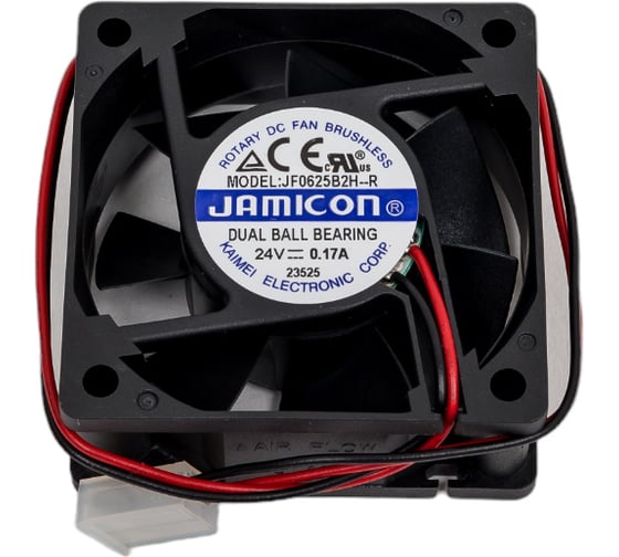 Вентилятор Jamicon JF0625B2H 60х60х25 24В с разъемом 2 конт.MOLEX 5239-2(PHU-2) С00037057