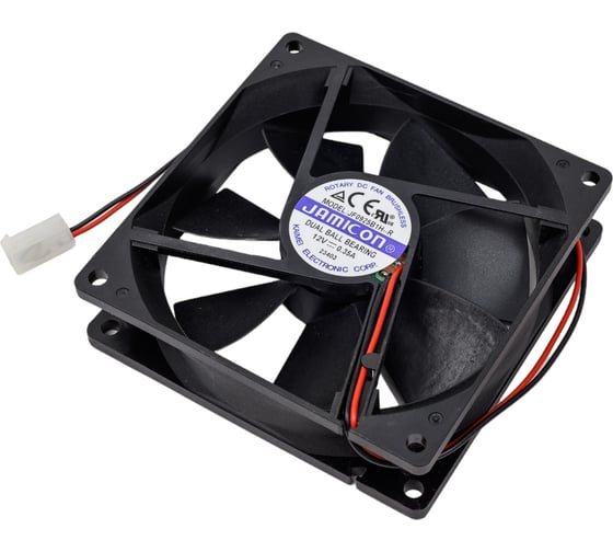 Вентилятор JAMICON JF0925B1H 92х92х25 12В с разъемом 2 конт.MOLEX 5239-2(PHU-2) С00033832