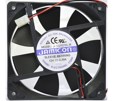 Вентилятор JAMICON JF1225S1H 120х120х25 12В с разъемом 2 конт.MOLEX 5239-2(PHU-2) С00034213
