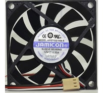 Вентилятор JAMICON KF0715S1HM 70х70х15 12В с разъемом 3 конт.TKP2510-3, тахометр С00034873