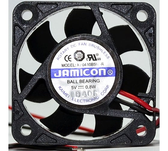 Вентилятор JAMICON KF0410S5H 40х40х10 5В с разъемом 2 конт.MOLEX 5239-2(PHU-2) С00035760 1