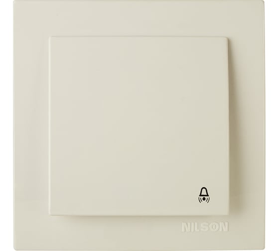 Кнопка звонка Nilson выключатель TOURAN-ALEGRA-THOR, кремовый 24121012