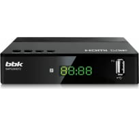 Ресивер DVB-T2 bbk SMP026HDT2 черный ЦБ-00001276
