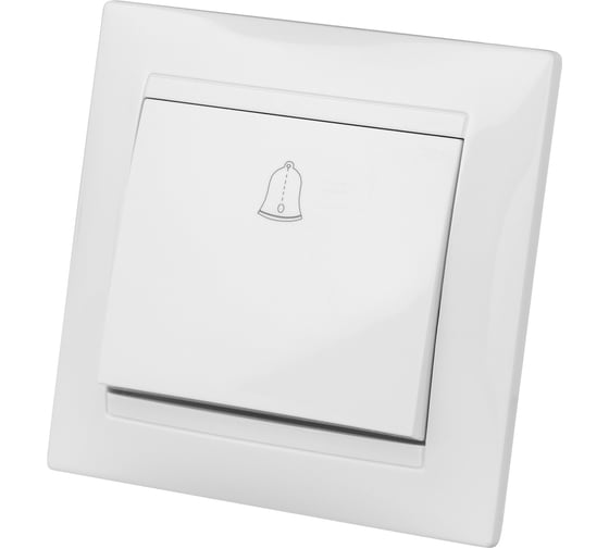 Звонковая кнопка TDM ELECTRIC белая Лама SQ1815-0008