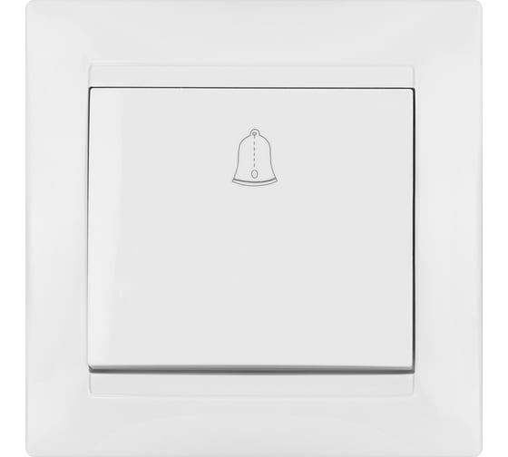 Звонковая кнопка TDM ELECTRIC белая Лама SQ1815-0008